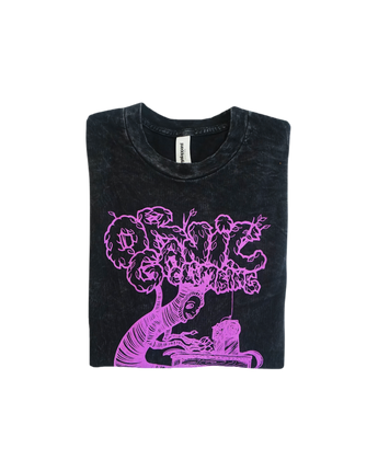 Sewing Tree T Black Mineral Wash