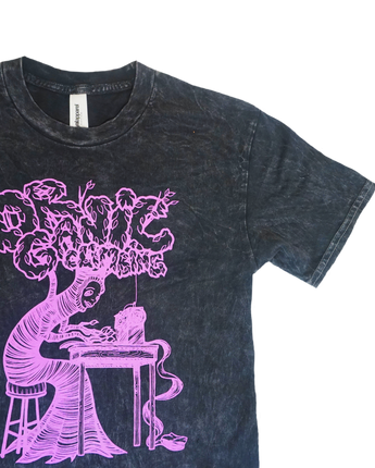 Sewing Tree T Black Mineral Wash
